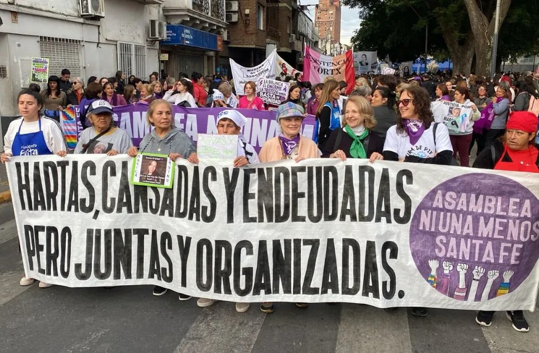 Una multitud volvió a las calles para reclamar contra la violencia de género. (Crédito: Aire Digital)