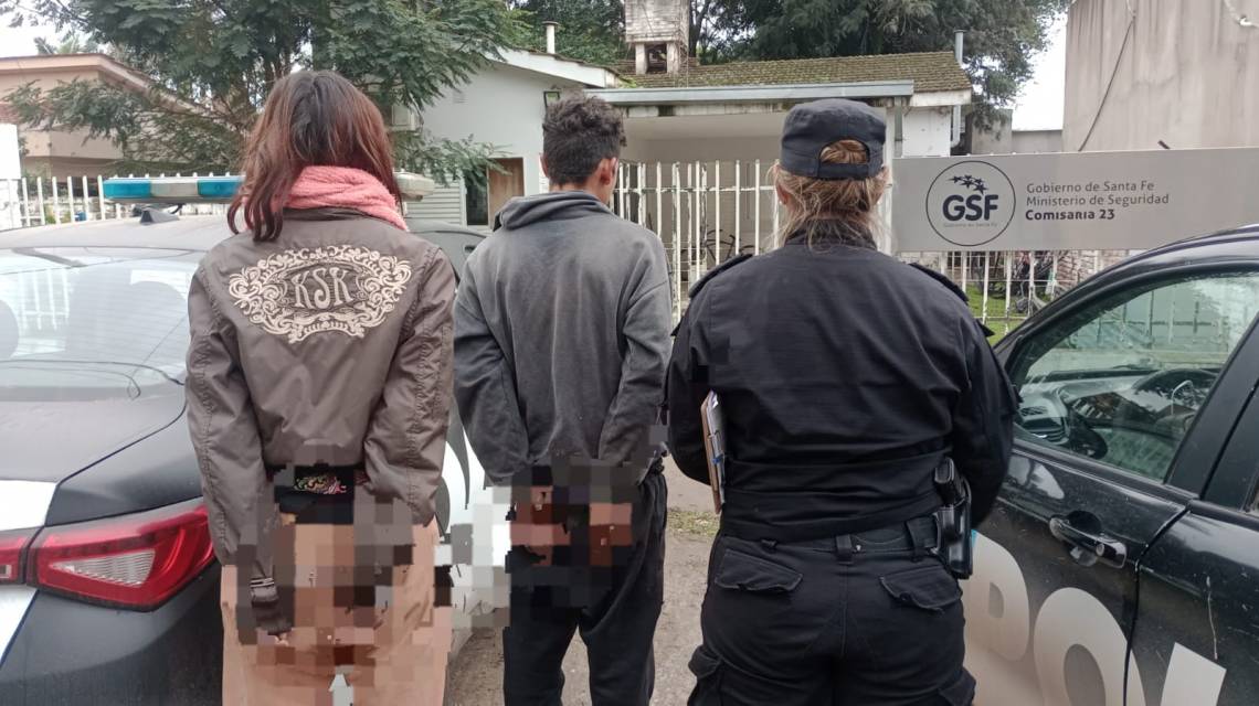 La Policía trasladó a dos jóvenes que intentaban robar cables en Richieri al 2800.