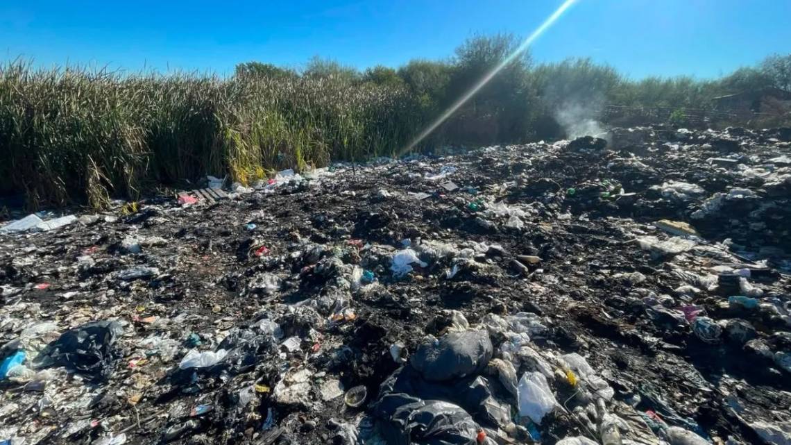El lugar donde fue hallado el cuerpo de Daiana Arber. (Foto: Aire de Santa Fe)