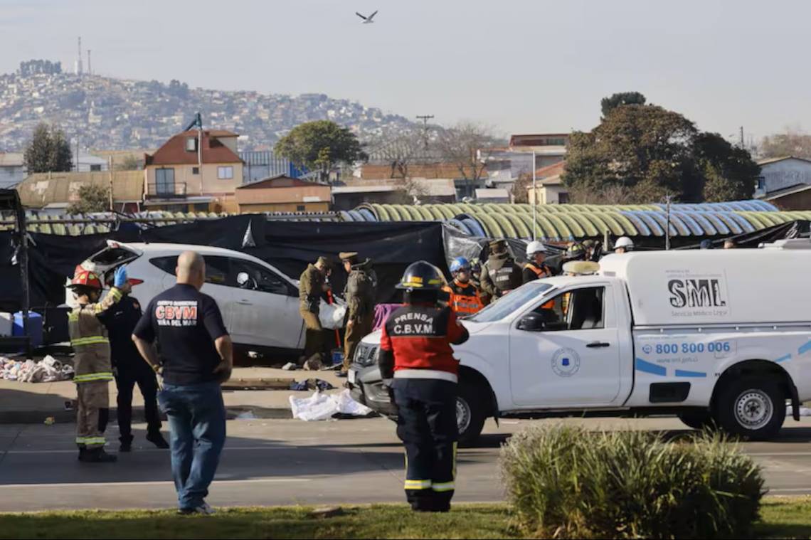 Un conductor mató a seis transeúntes en Viña del Mar (Foto: Cortesía/La Tercera)