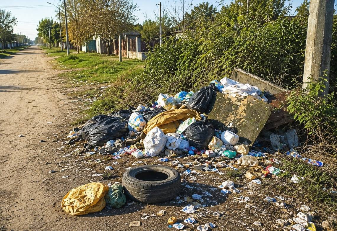 Una vecinal impulsa una campaña para mantener limpias cunetas y evitar problemas ante posibles lluvias intensas