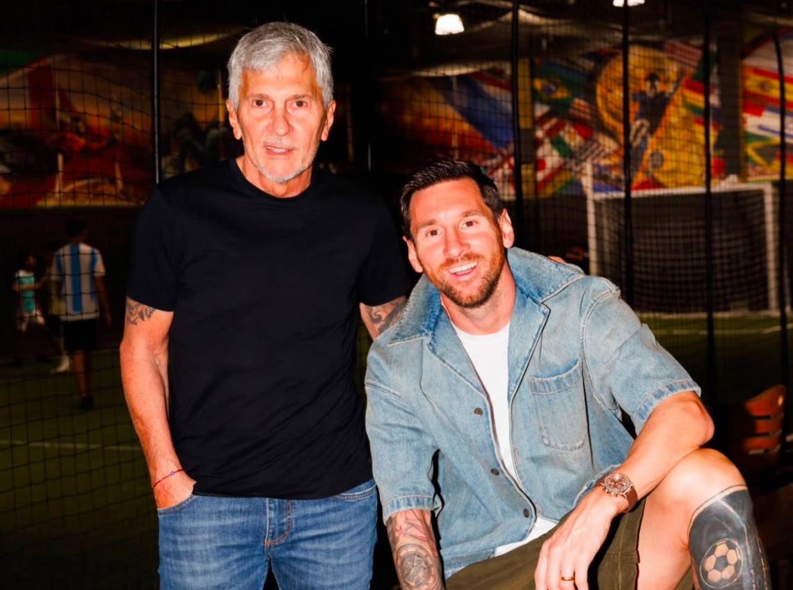 La imagen que compartió Messi para acompañar el sentido mensaje a su padre.