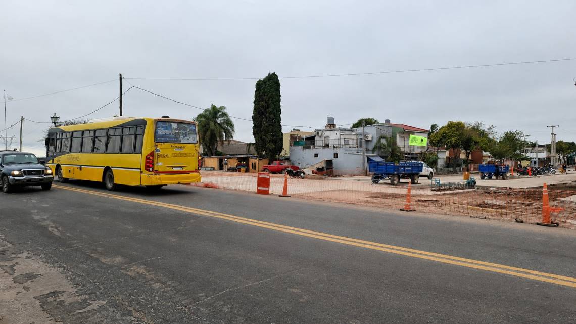 7 de Marzo y Mitre, en plena transformación por las obras del nuevo puente. (Crédito: STD)