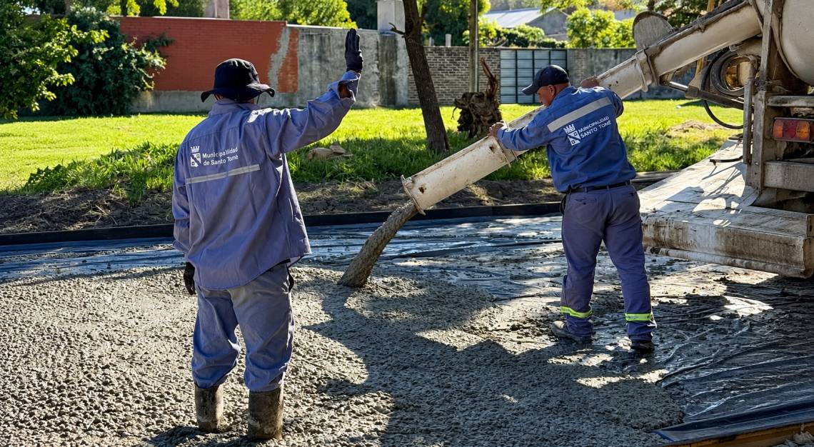 Imagen de archivo de los trabajos realizados en el marco del Plan de Pavimentación. (Crédito: STD)