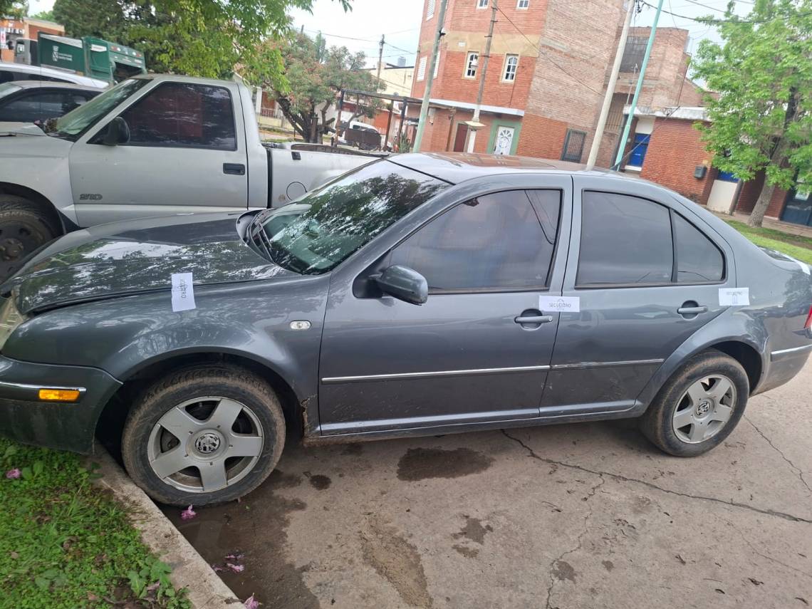 El vehículo secuestrado por la Policía, que era requerido por la Justicia.